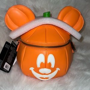 Loungefly Mickey O’ Lantern pumpkin crossbody